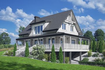  Projekt domu Natura 3 (KZM1007) - projekt domu parterowego z poddaszem - Zdjęcie 2