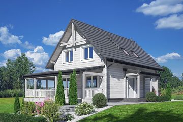  Projekt domu Natura 3 (KZM1007) - projekt domu parterowego z poddaszem - Zdjęcie 3