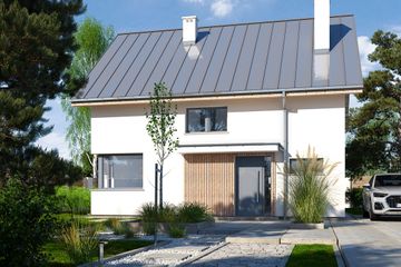  Projekt domu Guen 70 na 90 (WRR1132) - projekt domu parterowego z poddaszem - Zdjęcie 1