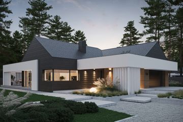  Projekt domu NewHouse 724 (KRZ1059) - projekt domu parterowego - Zdjęcie 2