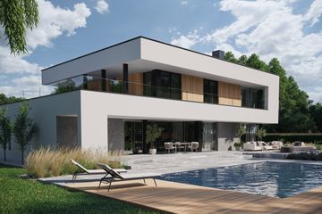  Projekt domu NewHouse 727 w1 (KRZ1060) - projekt domu z pełnym piętrem - Zdjęcie 2