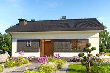  Projekt domu Domidea 1 w3 (WAC1115) - projekt domu parterowego - Zdjęcie 2