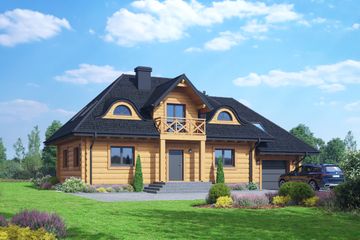  Projekt domu Chmielniki małe dw 97 (KRP2665) - projekt domu parterowego z poddaszem - Zdjęcie 1