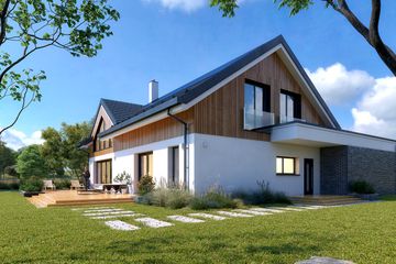  Projekt domu Piko (BSA2331) - projekt domu parterowego z poddaszem - Zdjęcie 4