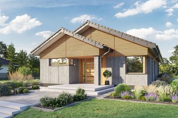  Projekt domu Domena 138 C (WRW1368) - projekt domu parterowego - Zdjęcie 1