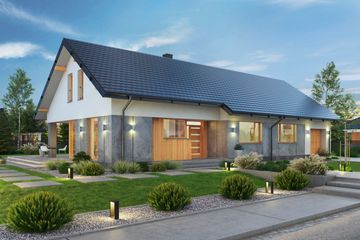  Projekt domu Domena 137 A (WRW1369) - projekt domu parterowego - Zdjęcie 2