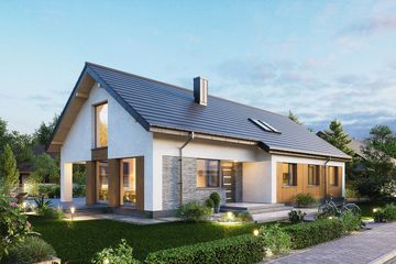  Projekt domu Domena 139 C1 (WRW1374) - projekt domu parterowego - Zdjęcie 1