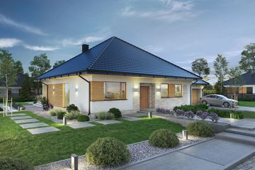  Projekt domu Domena 121 B (WRW1378) - projekt domu parterowego - Zdjęcie 2