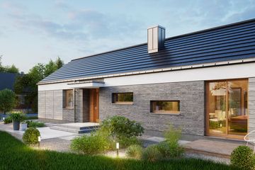  Projekt domu Domena 147 C (WRW1377) - projekt domu parterowego - Zdjęcie 2