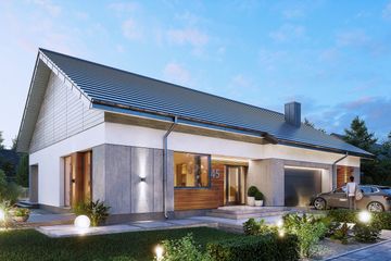  Projekt domu Domena 145 B1 (WRW1373) - projekt domu parterowego - Zdjęcie 1
