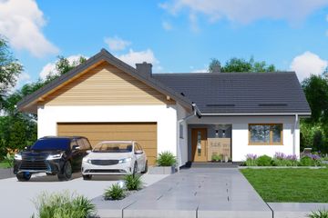  Projekt domu APS 346 wariant 3 (LUA1578) - projekt domu parterowego - Zdjęcie 1