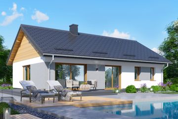  Projekt domu APS 346 wariant 3 (LUA1578) - projekt domu parterowego - Zdjęcie 2