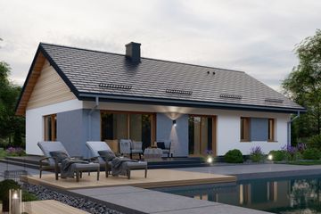  Projekt domu APS 346 wariant 3 (LUA1578) - projekt domu parterowego - Zdjęcie 4