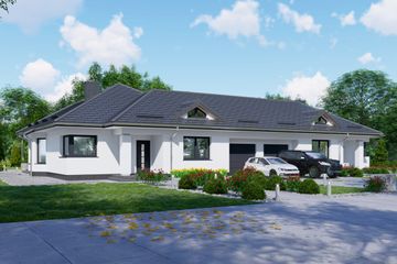  Projekt domu APS 093 dwulokalowy (LUA1577) - projekt domu parterowego - Zdjęcie 1