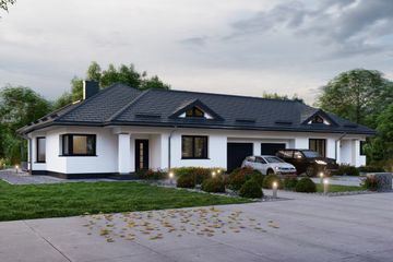  Projekt domu APS 093 dwulokalowy (LUA1577) - projekt domu parterowego - Zdjęcie 2