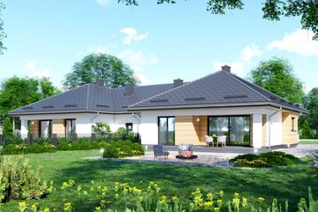  Projekt domu APS 093 wariant 3 dwulokalowy (LUA1579) - projekt domu parterowego - Zdjęcie 2