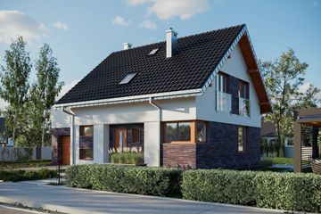  Projekt domu Celina Alfa (1811) (KRD2934) - projekt domu parterowego z poddaszem - Zdjęcie 1