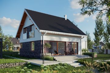  Projekt domu Celina Alfa (1811) (KRD2934) - projekt domu parterowego z poddaszem - Zdjęcie 2