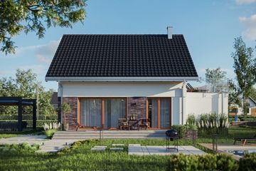  Projekt domu Celina Alfa (1811) (KRD2934) - projekt domu parterowego z poddaszem - Zdjęcie 3