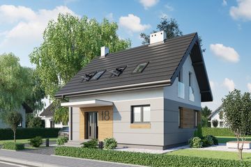  Projekt domu Liza Sol (1816) (KRD2932) - projekt domu parterowego z poddaszem - Zdjęcie 1