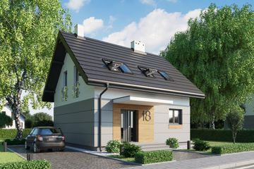  Projekt domu Liza Sol (1816) (KRD2932) - projekt domu parterowego z poddaszem - Zdjęcie 4