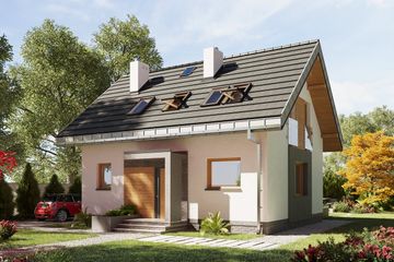  Projekt domu Drops Sol (1815) (KRD2935) - projekt domu parterowego z poddaszem - Zdjęcie 2