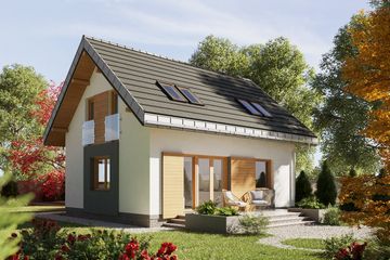 Projekt domu Drops Sol (1815) (KRD2935) - projekt domu parterowego z poddaszem - Zdjęcie 3