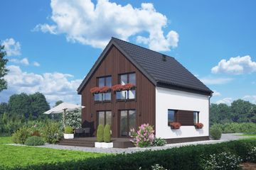  Projekt domu Gryfice bb 70 (KRP2683) - projekt domu parterowego z poddaszem - Zdjęcie 3