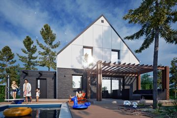  Projekt domu Daktyl II z garażem 1-st. [A] (WRF2364) - projekt domu parterowego z poddaszem - Zdjęcie 3