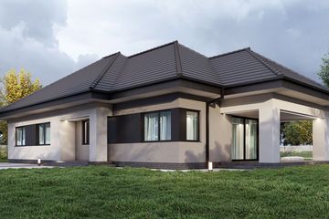  Projekt domu uA288 (WCB1437) - projekt domu parterowego - Zdjęcie 2