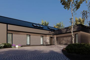  Projekt domu uA309 (WCB1438) - projekt domu parterowego z poddaszem - Zdjęcie 3