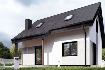  Projekt domu uA334 (WCB1444) - projekt domu parterowego z poddaszem - Zdjęcie 3