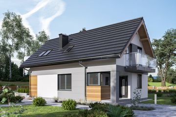  Projekt domu Mrówka Sol (1817) (KRD2937) - projekt domu parterowego z poddaszem - Zdjęcie 1