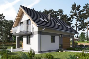  Projekt domu Mrówka Sol (1817) (KRD2937) - projekt domu parterowego z poddaszem - Zdjęcie 3