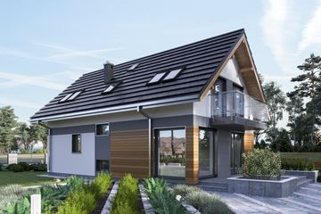  Projekt domu Mrówka Sol (1817) (KRD2937) - projekt domu parterowego z poddaszem - Zdjęcie 4