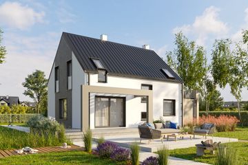  Projekt domu Sambor As Sol (1818) (KRD2938) - projekt domu parterowego z poddaszem - Zdjęcie 2