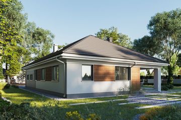  Projekt domu Kordian Prima (1828) (KRD2936) - projekt domu parterowego - Zdjęcie 3