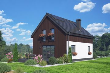  Projekt domu Grodziec bb 70 (KRP2682) - projekt domu parterowego z poddaszem - Zdjęcie 3