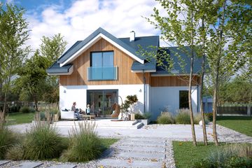  Projekt domu Kote 2 (BSA2338) - projekt domu parterowego z poddaszem - Zdjęcie 4