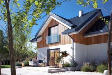  Projekt domu Kote 2 (BSA2338) - projekt domu parterowego z poddaszem - Zdjęcie 3