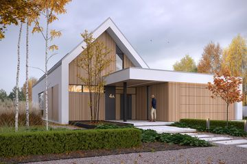  Projekt domu Efektowny 1 (WAW1157) - projekt domu parterowego z poddaszem - Zdjęcie 2