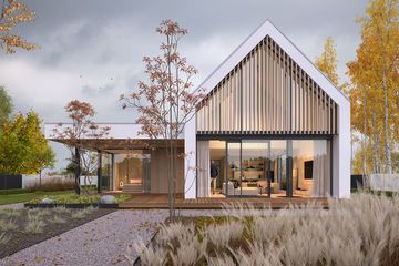  Projekt domu Efektowny 1 (WAW1157) - projekt domu parterowego z poddaszem - Zdjęcie 3