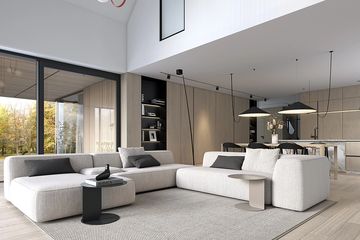  Projekt domu Efektowny 1 (WAW1157) - projekt domu parterowego z poddaszem - Zdjęcie 4