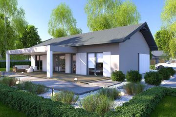  Projekt domu DomPasja 62 (BBE1053) - projekt domu parterowego - Zdjęcie 2