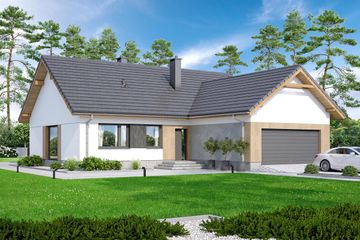  Projekt domu Mokka 18 (WOF1190) - projekt domu parterowego - Zdjęcie 1