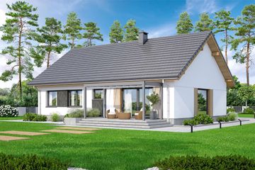  Projekt domu Mokka 18 (WOF1190) - projekt domu parterowego - Zdjęcie 2