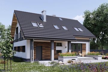  Projekt domu Skarbek Neo Sol (1819) (KRD2939) - projekt domu parterowego z poddaszem - Zdjęcie 4