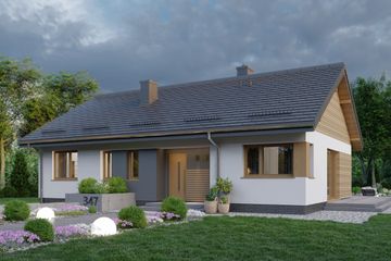  Projekt domu APS 347 (LUA1580) - projekt domu parterowego - Zdjęcie 3