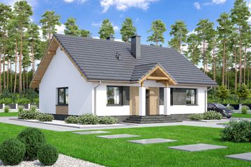  Projekt domu Lukrecja mini (WOF1191) - projekt domu parterowego - Zdjęcie 3