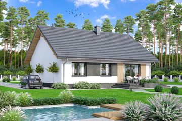  Projekt domu Lukrecja mini (WOF1191) - projekt domu parterowego - Zdjęcie 4